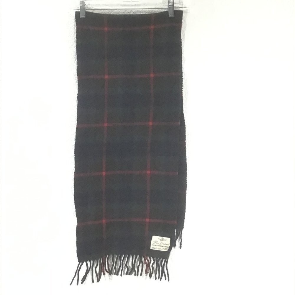🌷Plaid Pure Lambswool Scarf Made in Italy